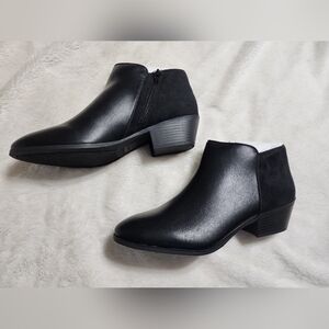 Style & Co Black Ankle Boots Size 9.5